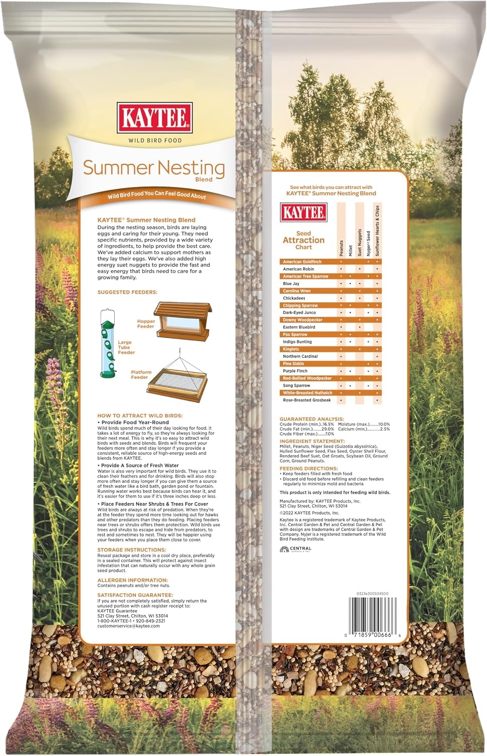 image:imageKaytee Wild Bird Food Summer Nesting Seed Blend 8 lbSummer Nesting