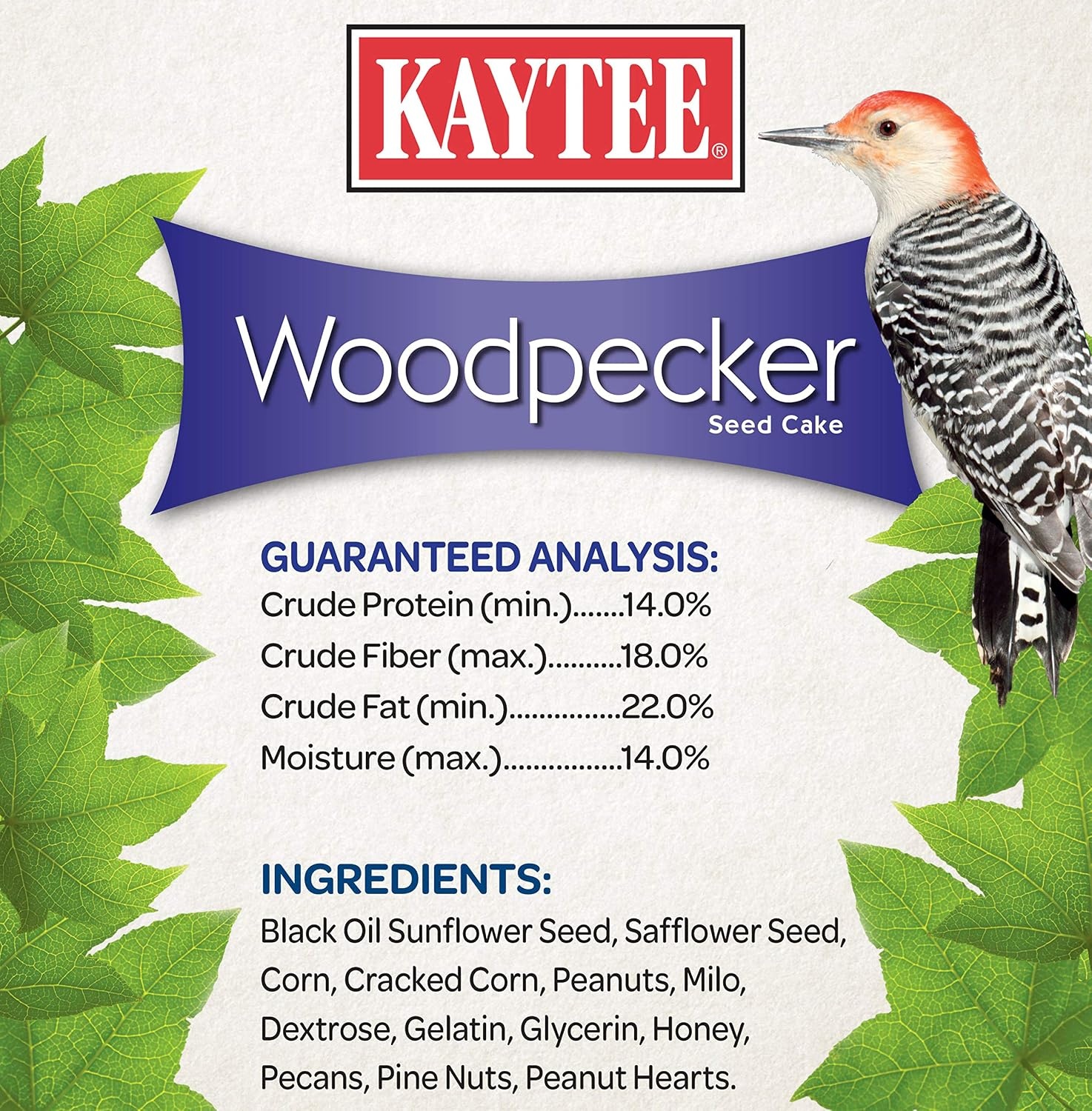 image:imageKaytee Wild Bird Gourmet Seed Cake 2 Pound 6 PackWoodpecker 6 Pack